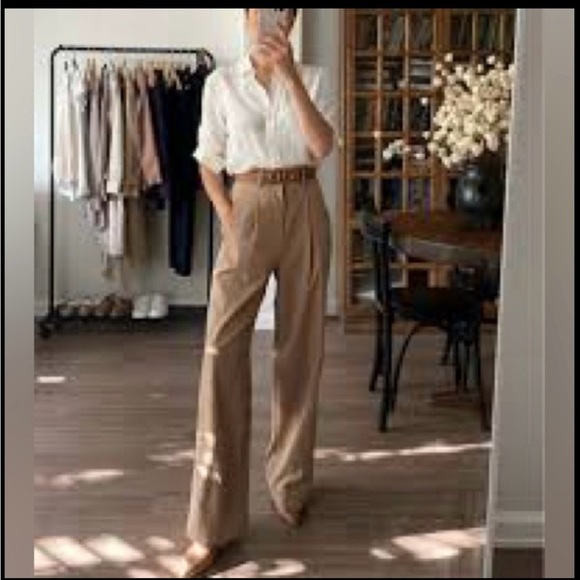 Kim Rogers Tan Brown Plaid Dress Pants Size 10 - Picture 1 of 5